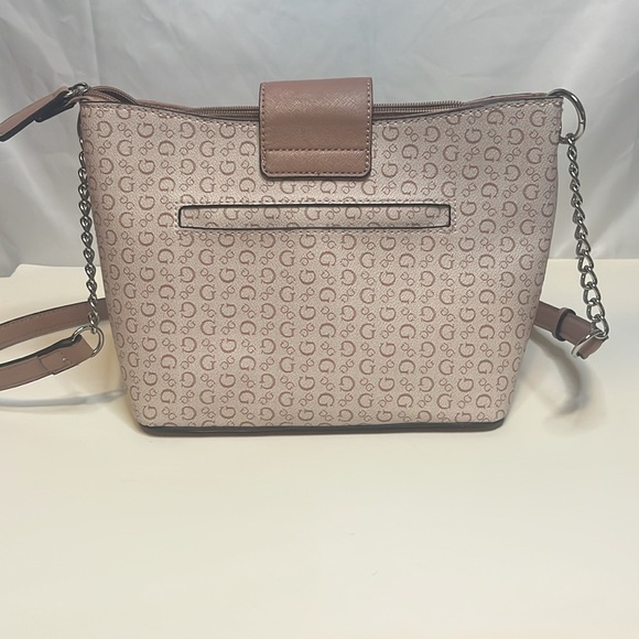 Guess Pink Monogram Crossbody Bag - Picture 3 of 7